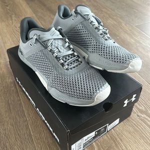 Men’s under Armour tribase reign 4 cross training shoes gray size 8